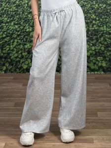 Viscose Wide Sweatpants-1806/Grey