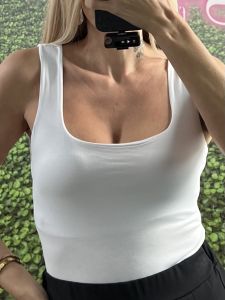 Viscose Bodysuit/White