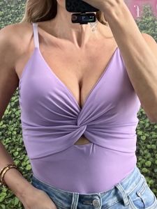 Knot Cups Bodysuit/Lilac