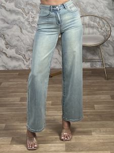 Z-Highwaist Straightleg Denim Pants-173/Blue