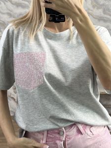 Leo StrassedPocket T-Shirt-10892/Grey