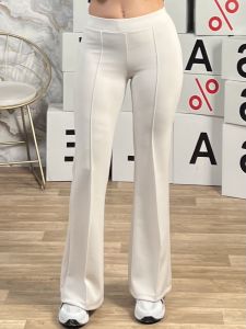 Soft Elastic Cabbana Pants/Ecru