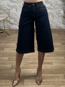 Denim Long Shorts-7520/Blue