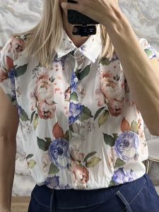 Sleeveless Shirt Floral/White