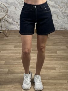 Denim Oversized Shorts-9366/Blue