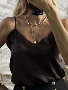 Lingerie Satin/Dark Chocolate