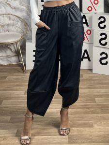 Alladin Leather Pants/Dark Blue