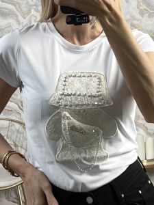 Chain Strass T-shirt/White
