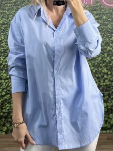 Cotton Classic Shirt/Ciel