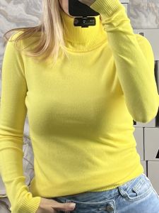Viscose TurtleNeck Top-A/Yellow