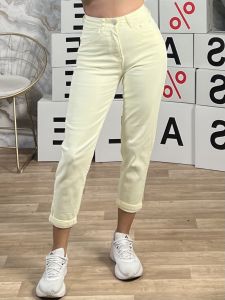 Mom Fit Jeans-2036/Yellow