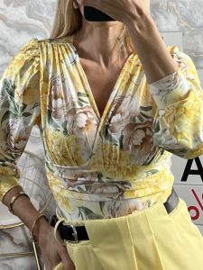 Elastic Bodysuit GLOW-Mum/Yellow