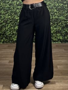Wide Belt Pants-18627/Black