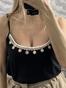 Boho Top-11083/Black