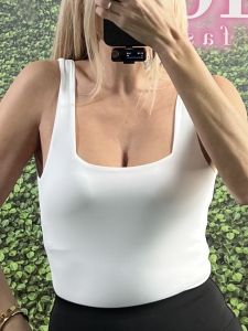 Low Back Bodysuit-6771/White