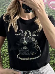 Bag & Bow T-Shirt/Black