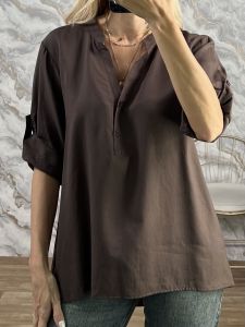 Tencel Top-Shirt-26341/Chocolat