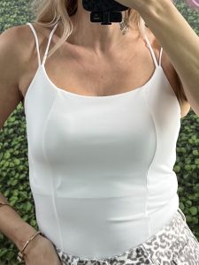 CrossBack Straps Top/White