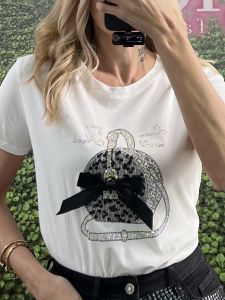 Bag & Bow T-Shirt/White