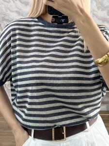 Striped T-Shirt-26338/Blue