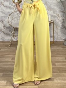 Crep Wide Pants/Yellow