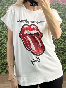 Rolling Stones Cotton T-Shirt/White