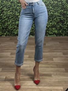 Mom Fit Jeans-1716/Blue