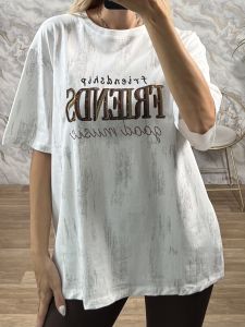 FRIENDS Oversized T-Shirt-622/White