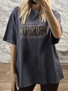 FRIENDS Oversized T-Shirt-622/Grey