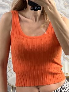 Knitted Rip Top-20032/Orange
