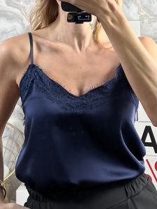 Lingerie Satin/Navy Blue