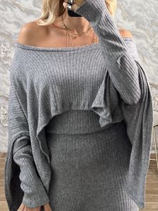 The-Rip DoubleFabric Knitted Top-12443/Grey
