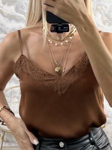 Lingerie Satin/Light Chocolate