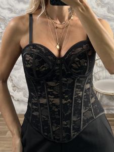 Ton-Corset Lace Top-112018/Black