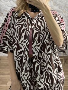 DoubleStripe Zebra Cotton Shirt