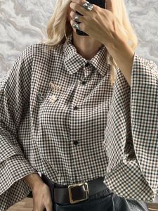 Lil-Double Ruffled Sleeves Shirt-26395