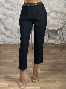 Lok-Viscose Belt Pants-71279/Black