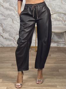 Ton-Leather Pants-50207/Chocolat