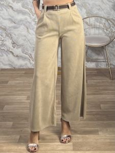 Lil-Cords TwoToned Belt Pants-24557/Beige