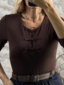Ton-JPNS Bodysuit-11130/Chocolat