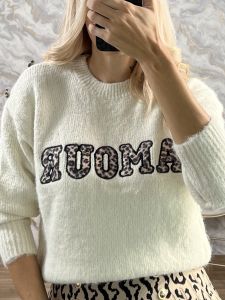 Kun-AMOUR Knitted Sweater/Vanilla