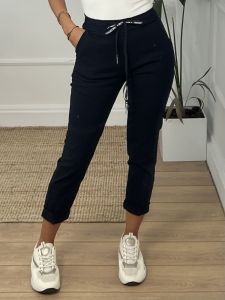 Elastic Pants Drawstring NEW/Black