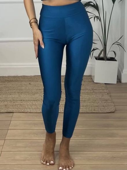 Lycra Leggings-Petrol