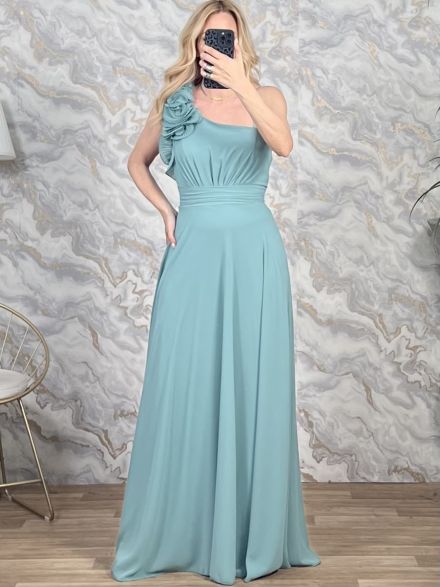 OneShoulder Flower Maxi Dress/Veraman
