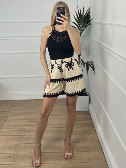 BOHO Cotton Shorts-5109/Vanilla