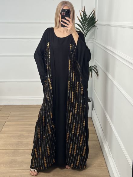 Maxi Oversized Sequins Set/Black