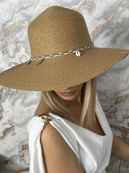 Straw Sun Shell Ηat/Beige