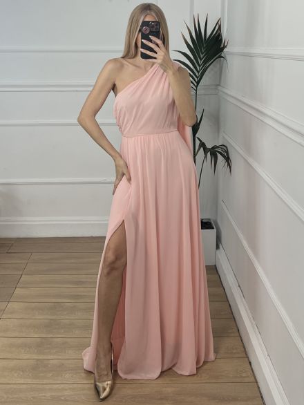 Elegant Maxi Dress/Salmon Pink