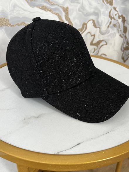 Glitter Jockey Hat/Black