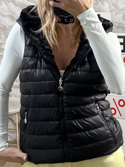 2-Sided Fur Vest/Black